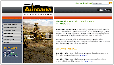 Free Stock Profile: Aurcana Corp.